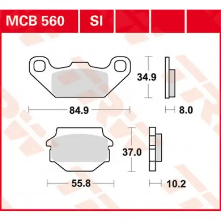 Cumpără acum Placute frana TRW MCB560SI   SINTER OFFROAD