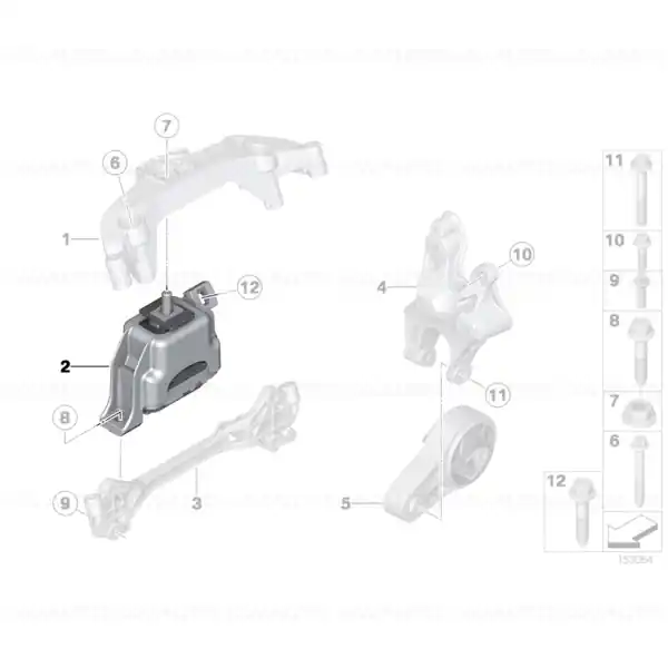 Preț redus Tampon motor - Mini Cabrio R57, Clubman R55, Countryman R60, Coupe R58, Paceman R61, Roadster R59, R56