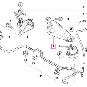 Suport motor, stanga - BMW X5 E70, X6 E71 Livrare gratuită
