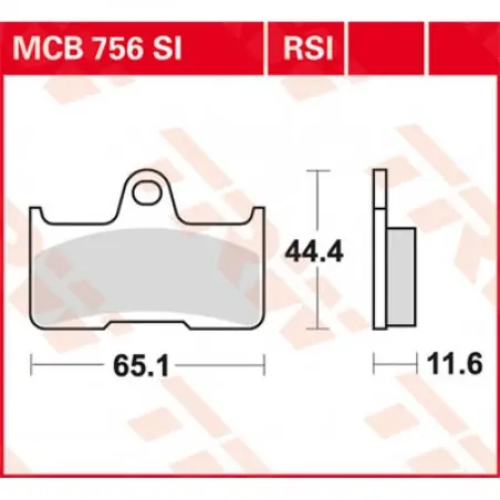 Placute frana TRW MCB756RSI SINTER PERFORMANCE OFFROAD Chilipir