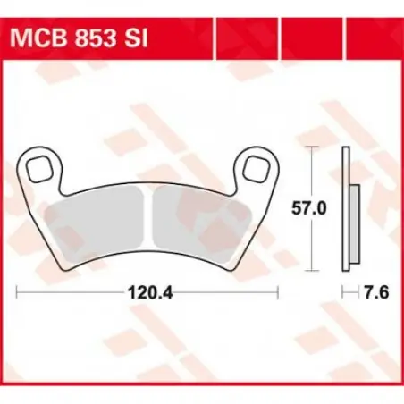 Placute frana TRW MCB853SI   SINTER OFFROAD Discount
