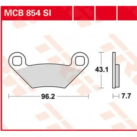 Placute frana TRW MCB854SI   SINTER OFFROAD Ofertă