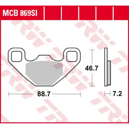 Placute frana TRW MCB869SI   SINTER OFFROAD Livrare expres