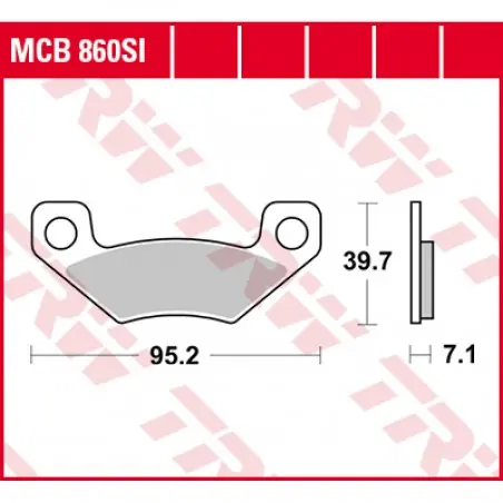 Noutate Placute frana TRW MCB860SI   SINTER OFFROAD