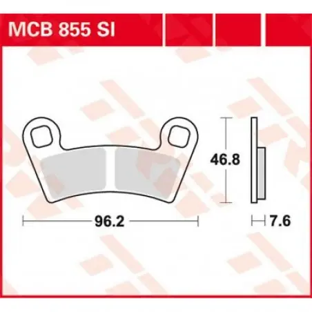 Retur ușor Placute frana TRW MCB855SI   SINTER OFFROAD