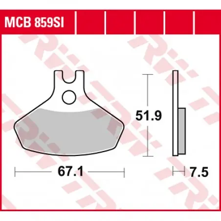 Placute frana TRW MCB859SI   SINTER OFFROAD Livrare expres