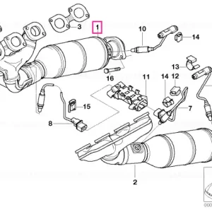Ultima șansă Galerie evacuare convertor catalitic ZYL. 1-4 (EU3) - BMW