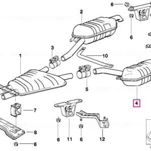 Silentuitor posterior stang - BMW Reducere extra