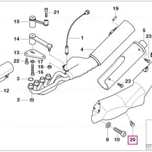 Livrare gratuită Tampon stop D12X6 - BMW Motorrad