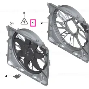 Carcasă ventilator cu ventilator 150W - BMW Preț promoțional