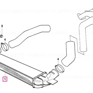 Calitate înaltă Răcitor aer interturbo - BMW