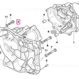 Carcasă transmisie argintie - BMW Motorrad Doar azi