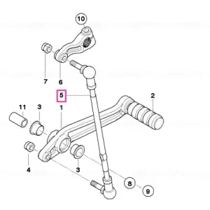 Tijă selector L=209MM - BMW Motorrad Transport gratuit