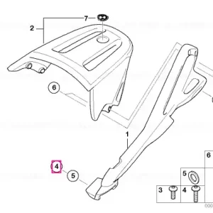 Șurub cap cilindric M8X40-ZNS3 - BMW Motorrad Transport gratuit