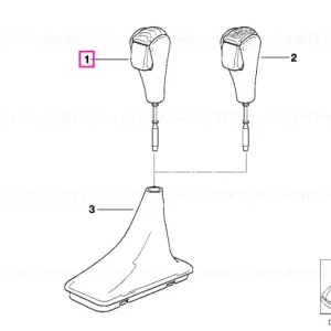 Reducere specială Mâner selector piele NEGRU SCHWARZ - BMW