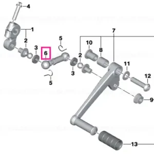 Preț redus Tijă selector L=82MM - BMW Motorrad