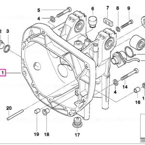 Ofertă limitată Carcasă cutie viteze ARGINTIU SILBER - BMW Motorrad