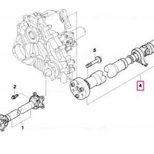 Cumpără online Arborele de transmisie asamblat spate L=1300MM - BMW