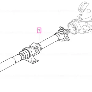 Arborele de transmisie transmisie manuală L=1631MM - BMW Reduceri