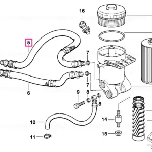 Ansamblu furtun presiune intrare - BMW Popular