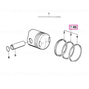 Kit reparaţie segmenţi +0,5 - BMW Motorrad Preț mic