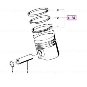 Super ofertă Kit reparație segmenti piston 93,755MM(+0,40) - BMW