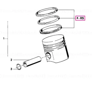 Reducere Kit reparație segmenti piston 95,005MM(00) 95,005MM("00") - BMW