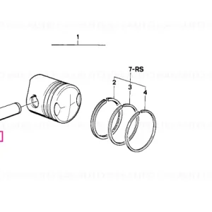 Disponibil imediat Știft piston 22X13X74,31 - BMW Motorrad