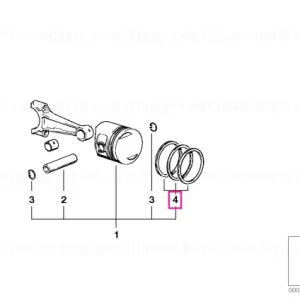 Set reparație segmenți piston - BMW Motorrad Ofertă