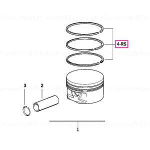 Bestseller Kit reparație segmenți piston 79,980MM(0) - BMW