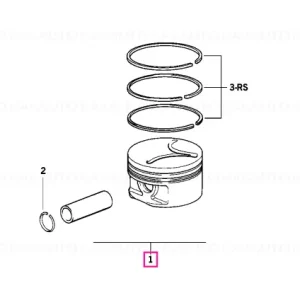 Retur ușor Piston Nueral/Alcan 80,040MM(00) - BMW
