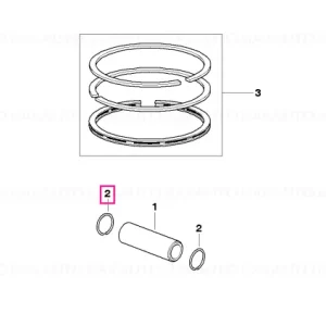 Segment piston 22 - BMW Motorrad Plată securizată