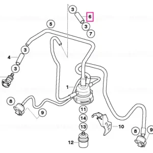 Chilipir Furtun alimentare combustibil L=63 - BMW Motorrad