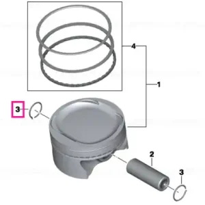 Inel blocare 22MM - BMW Motorrad Expediere rapidă