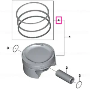 Calitate înaltă Kit reparatie piston - BMW Motorrad