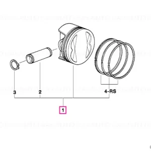 Retur gratuit Piston dreapta AB 593 G 593 G. - BMW Motorrad