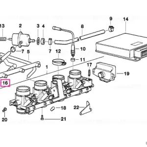 Lichidare de stoc Colier furtun 15,0-17,5 - BMW Motorrad