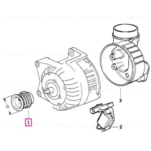 Calitate înaltă Roata alternator DB=55MM - BMW