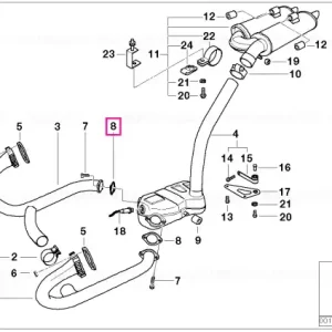 Etanșare gaze eșapament - BMW Motorrad Reduceri