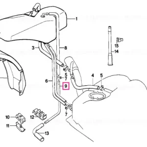Transport gratuit Țeavă aerisire - BMW