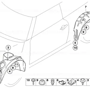 Ofertă exclusivă Capac nișă roată - BMW - Mini