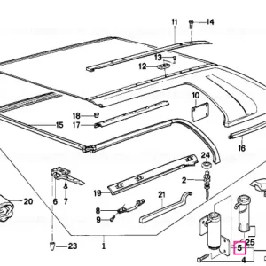 Reducere specială Suport hardtop dreapta - BMW