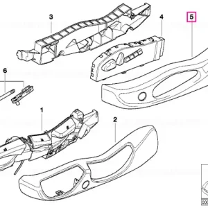 Țesătură exterior dreapta SCHWARZ - BMW Cumpără online