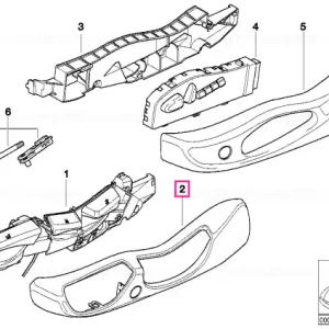 Trim scaun exterior stânga GRAU - BMW Cel mai bun preț