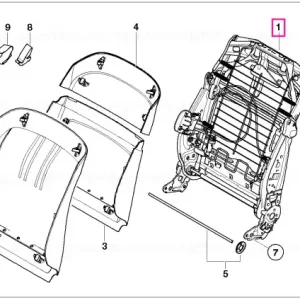 Cadru spătar scaun confort - BMW Bestseller