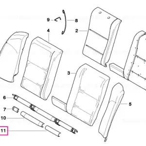 Țesătură/piele bandă exterioară ANTHRAZIT - BMW Cumpără online