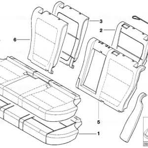 Reducere specială Panou trim lateral dreapta SCHWARZ - BMW