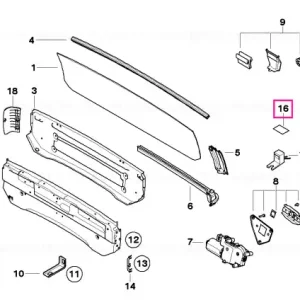Tampă felt autoadezivă 40X30X6 MM - BMW Cumpără online