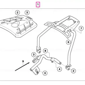 Set piese montare topcase - BMW Motorrad Lichidare de stoc