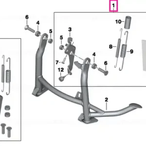 Set piese montaj suport pliabil - BMW Motorrad Cel mai vândut